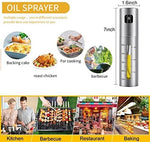 Upgraded 100ml Olive Oil Sprayer ,Vinegar Soya Sauce Sprayer Stainless Steel Bottle